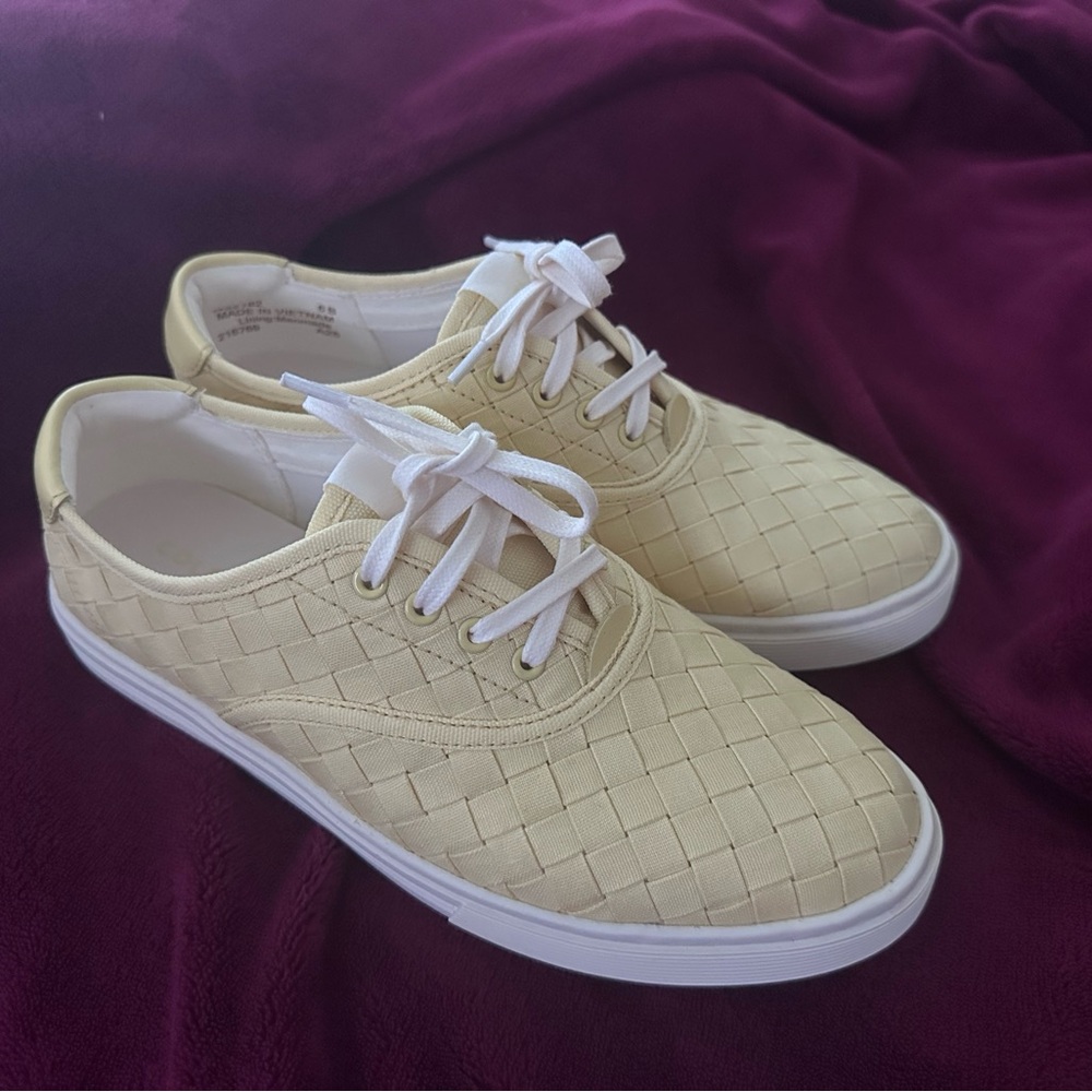 Cole Haan Cream Slip-On Shoes